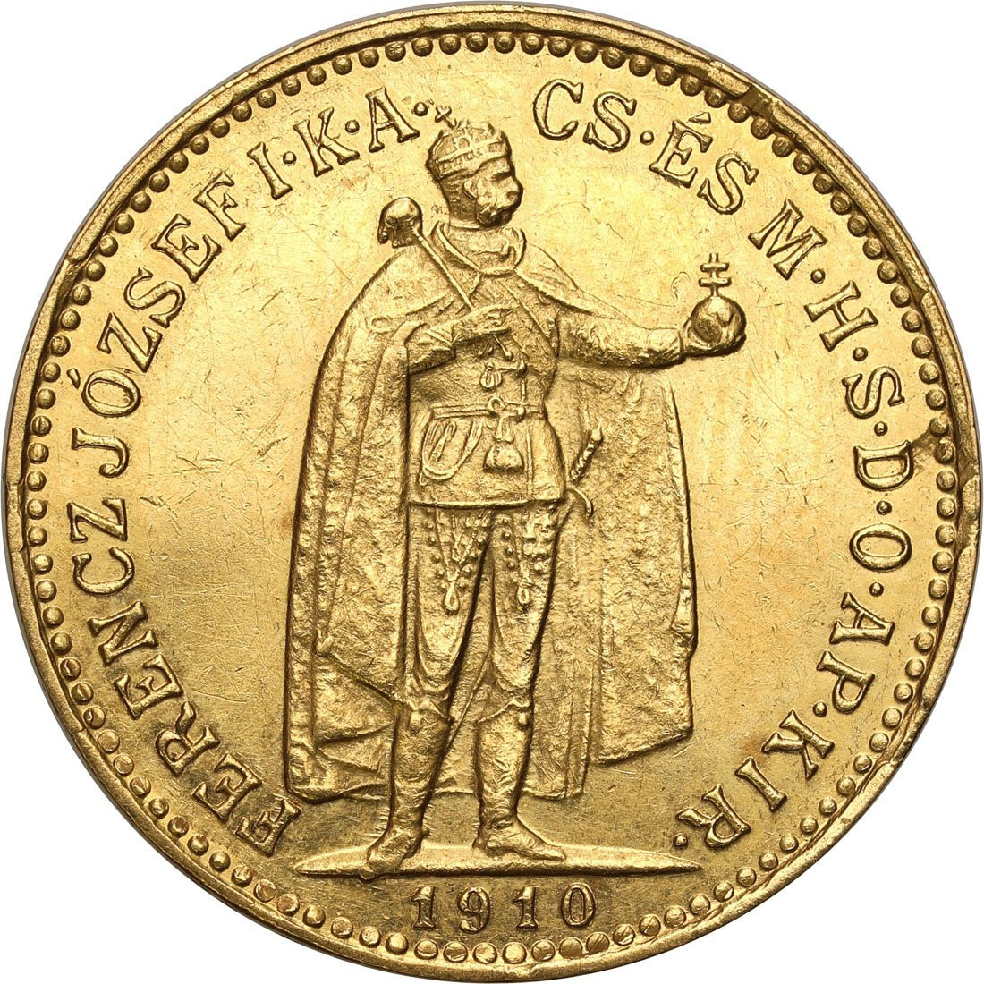 Węgry. Franciszek Józef 10 koron 1910 KB